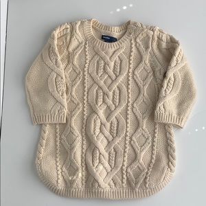 Baby Gap cable knit sweater dress